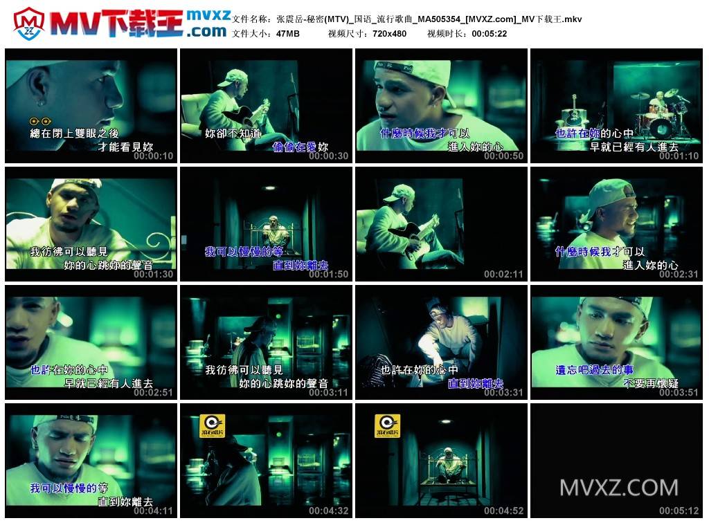 张震岳-秘密(MTV)_国语_流行歌曲_MA505354